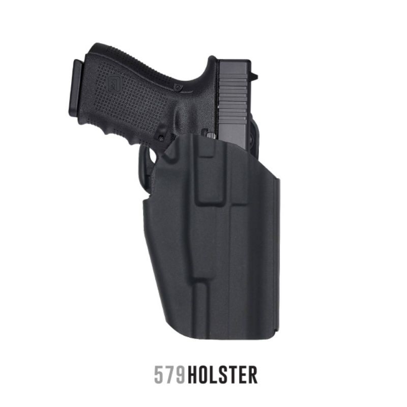 ซองพกนอก 579 ใส่ได้หลายรุ่น (ปรับหลวมแน่นได้)  ปลดล็อคนิ้วกลาง