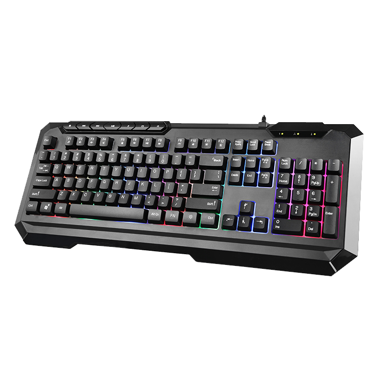 GADONX GK-8740 คีย์บอร์ดเกมมิ่งมีไฟ Rainbow Backlight Gaming Keyboard รับประสินค้า 1ปี