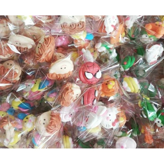 หน้าการ์ตูน คละแบบไอซิ่ง 80 ชิ้น/ถุง (40คู่) แต่งเค้ก คัพเค้ก