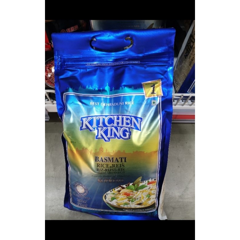 ecook​ อินเดีย​ ข้าว​ ข้าวสาร​ บาสมาติ kitchen King​ basmati rice​ 5kg