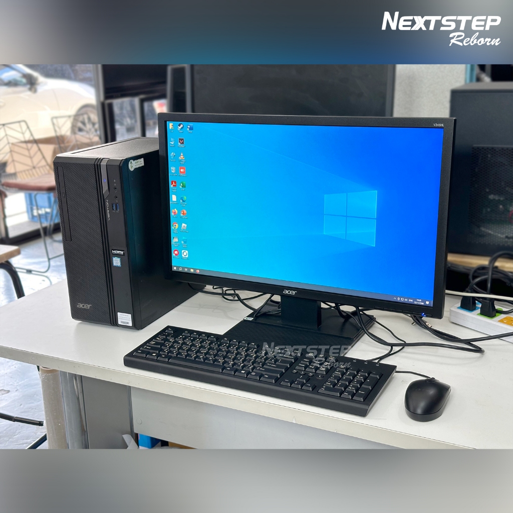 PC พร้อมจอ 24นิ้ว Acer S2730G Core i7 Gen8 Ram 8GB SSD 256GB Nvidia GT720 ครบชุด พร้อมจอ 24 คอมมือ2