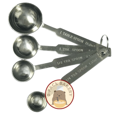 ช้อนตวงแสตนเลส Stainless steel measuring spoon