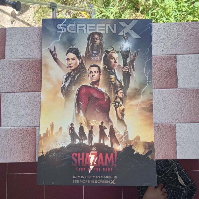 โปสเตอร์หนัง Shazam Fury of The Gods จากโรงหนัง 4DX และ SCREEN X