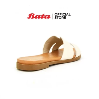 Bata LADIES FLATS รองเท้าแตะหญิงแฟชั่น แบบสวม สีขาว รหัส 5611153 / สีน้ำตาล รหัส 5613153