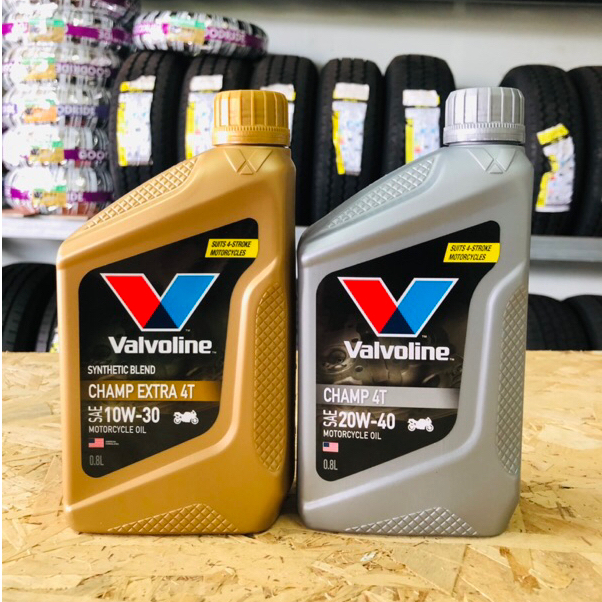 น้ำมันเครื่อง มอเตอร์ไซด์ วาโวลีน Valvoline Champ Extra 4T 10W-30 และ 20W-40