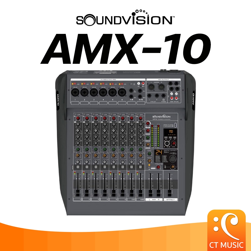 SOUNDVISION AMX-10 Professional Analog Mixer อนาล็อกมิกเซอร์ มิกเซอร์