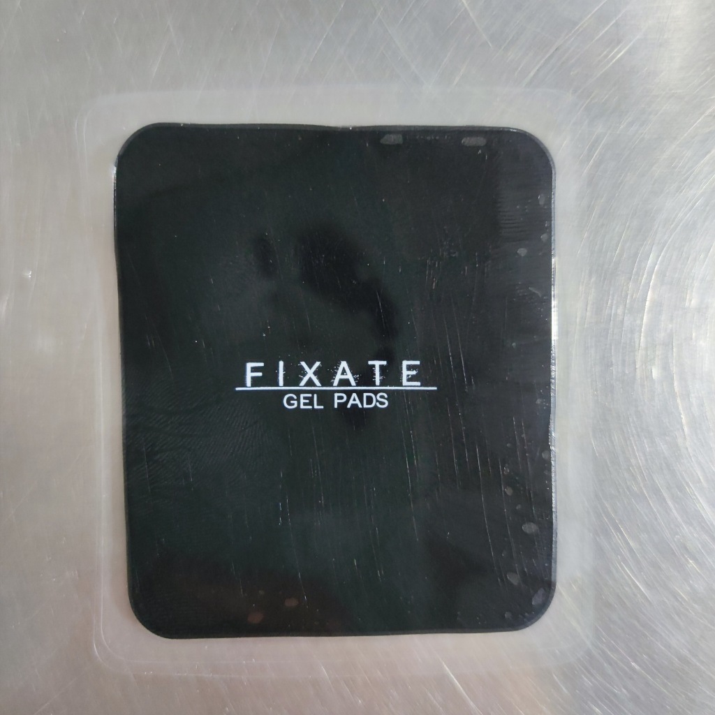 Fixate Gel แผ่นเจลกันลื่น แบบสี่เหลี่ยม ขนาด 6x7 สีดำ 1ชิ้น แผ่นเจลติดฝาผนัง ติดโทรศัพท์ ติดวัสดุต่างๆ ใช้งานได้หลากหลาย