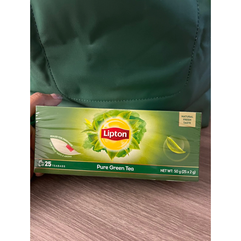 หิ้วเองHK 🍄 Lipton green tea ชาเขียว ลิปตัน แบบ25ซอง