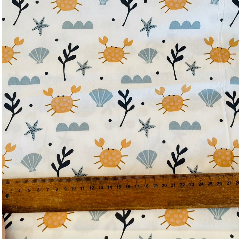 ผ้าคอตตอน 100% ทอทวิล หน้ากว้าง 160 เซนติเมตร ลายปู ริ้วทางเขียวเข้ม