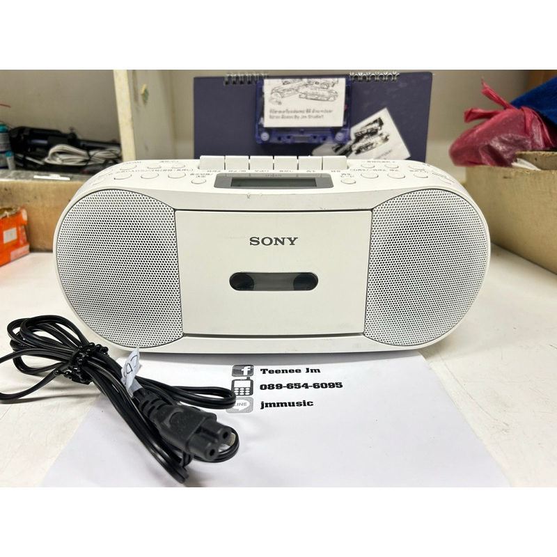 SONY CFD-S70 [220V] เครื่องเล่นเทป+CD,MP3+AUX in+วิทยุ ใช้งานเต็มระบบ[ต่อโทรศัพท์ได้] [ฟรีสายไฟ]