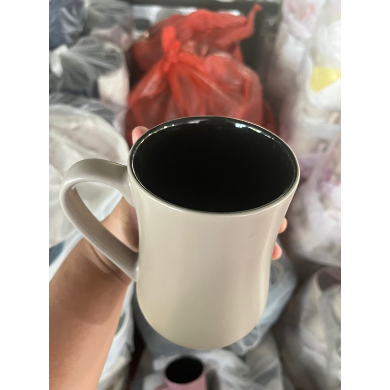 แก้วน้ำ แก้วเซรามิก ทรงลูกแพรหรือทรงสลิมสีด้าน กว้าง4นิ้ว สูง6นิ้ว - รูปที่ 3