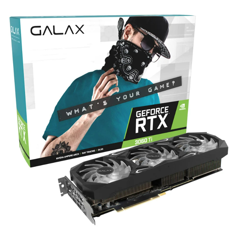 VGA (การ์ดแสดงผล) GALAX GEFORCE RTX 3060 TI GDDR6X SG 1-CLICK OC PLUS (UPDATED VER.) - 8GB GDDR6X (3
