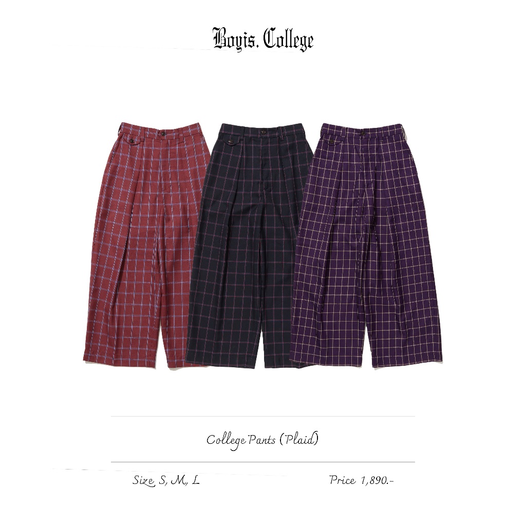 Boyis - College Pants (Plaid)