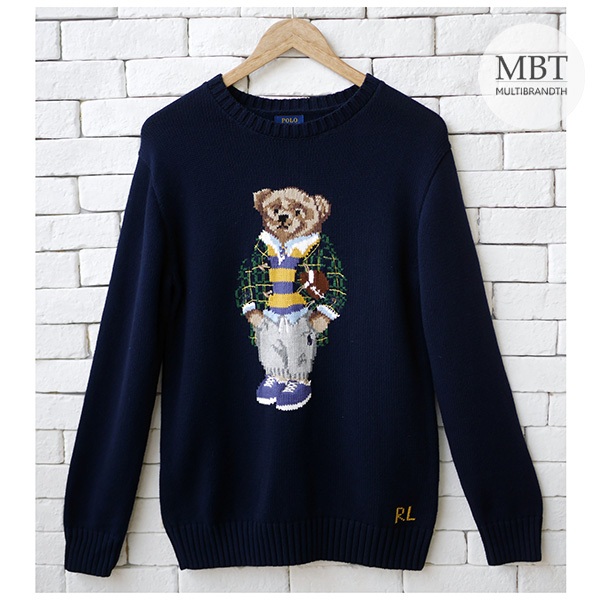 POLO RALPH LAUREN BOYS POLO BEAR SWEATER #สเวตเตอร์ #ของแท้100%