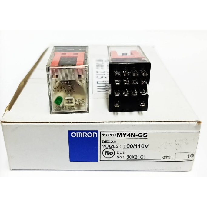 (รีเลย์) OMRON RELAY MY4N-GS 100-110VDC