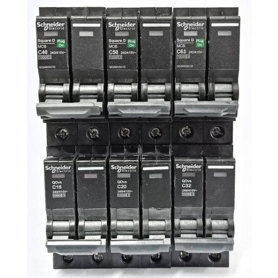 เมนเซอร์กิตเบรกเกอร์​ Schneider 2P16A,20A,32A,40A,50A,63A