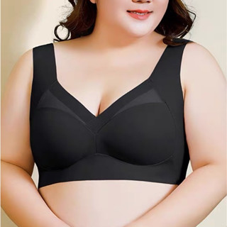 บราเสื้อในไร้โคร 5สี ไซส์ L-6XL สำหรับสาวอวบสาวอ้วนและคนท้อง…
