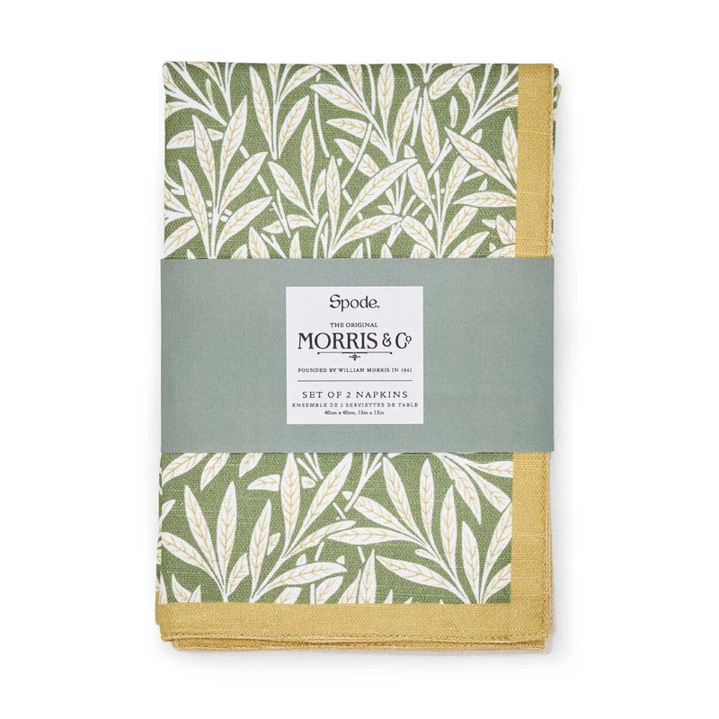ผ้าเช็ดปาก Morris & Co. Willow Set of 2 Napkins
