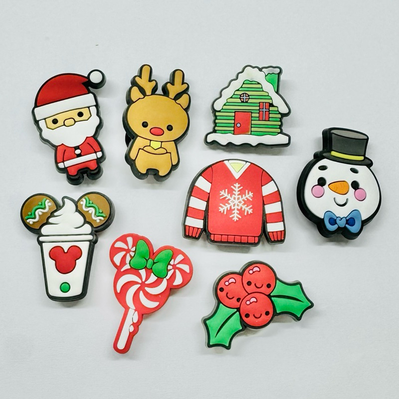 JBxmas 🎄ตัวติดรองเท้ามีรู “ รวม คริสต์มาส “ 👠🌈Shoe Charm “ X-mas xmas x mas ” เวลาแห่งความสุข ความสนุก - รูปที่ 4