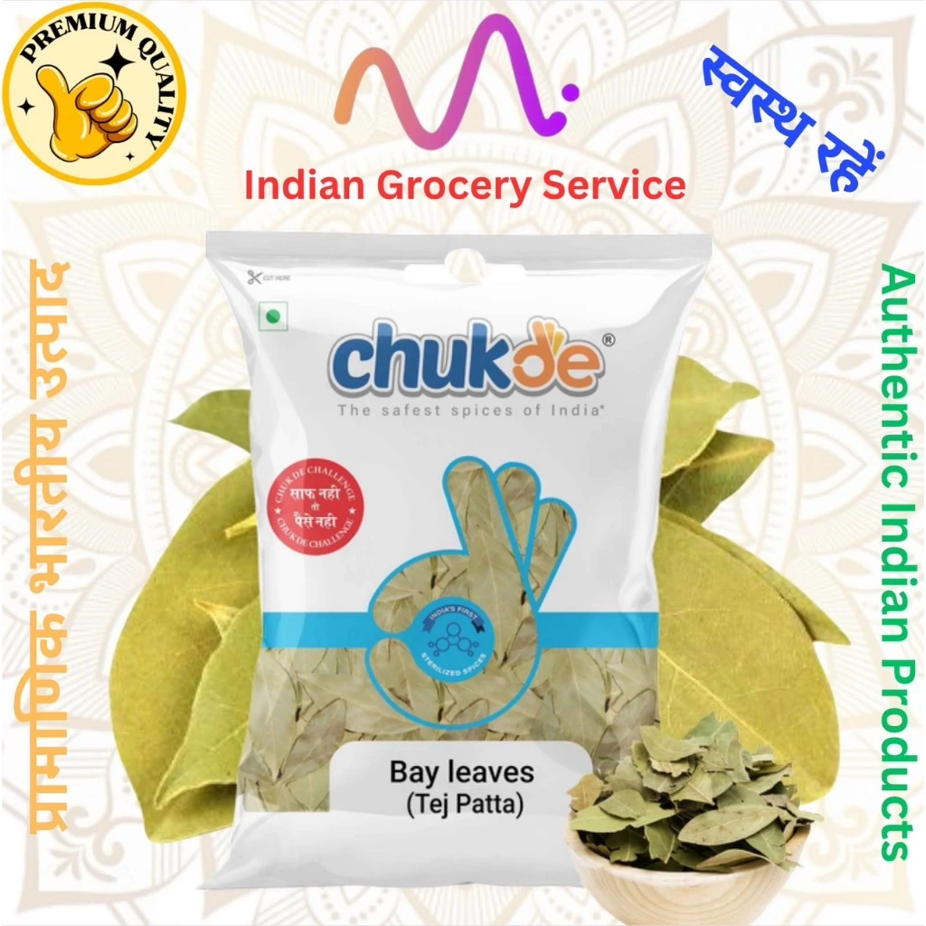 Chuk de Bay Leaves (Tej Patta) 100g ( ใบกระวาน ตรา ชักเด้ ขนาด 100g)