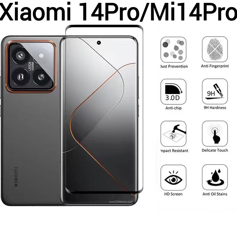 Xiaomi mi14/Xiaomi mi 14Ultra/Xiaomi 14Pro/Mi 14Pro(พร้อมส่งในไทย)ฟิล์มกระจกเต็มจอXiaomi 14 Pro/Mi 1