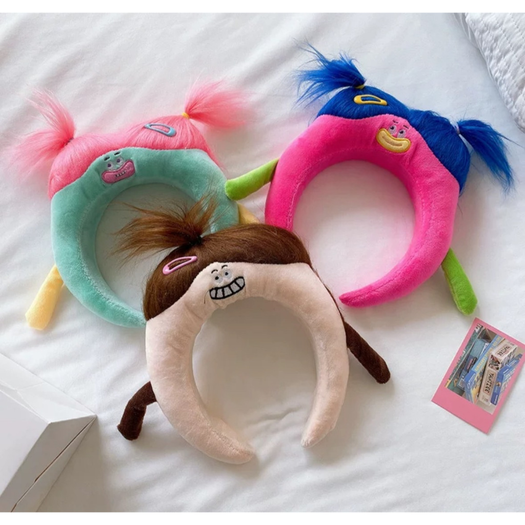 DH-ที่คาดผมแฟชั่น ตุ๊กตาตลก น่าเกลียด ผมยาว มาใหม่(พร้อมส่งจากไทย)
