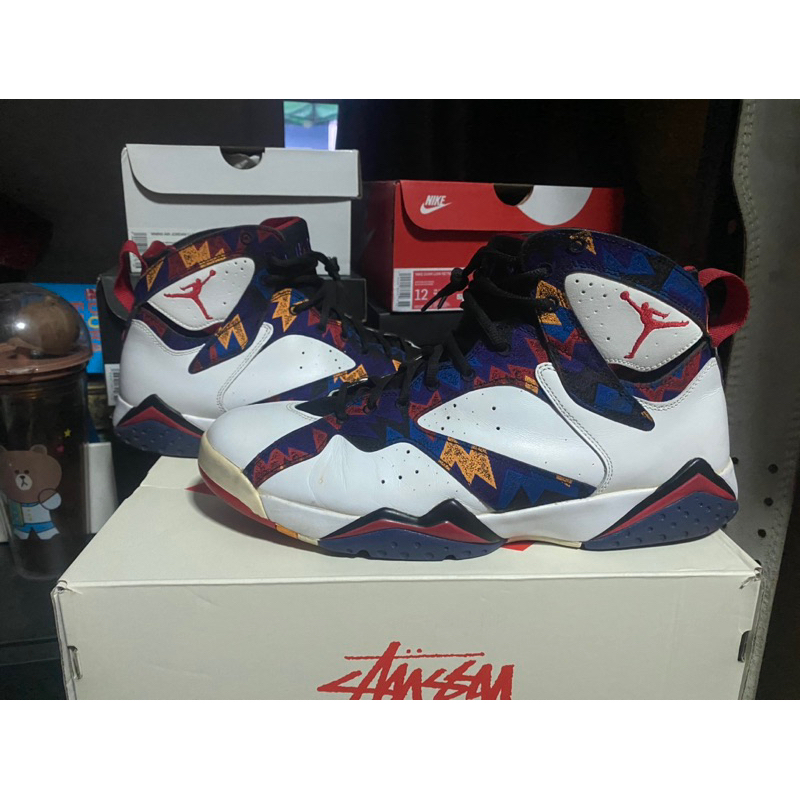 Nike Air Jordan 7 Retro “ Nothing But Net ”  Size : 12 us