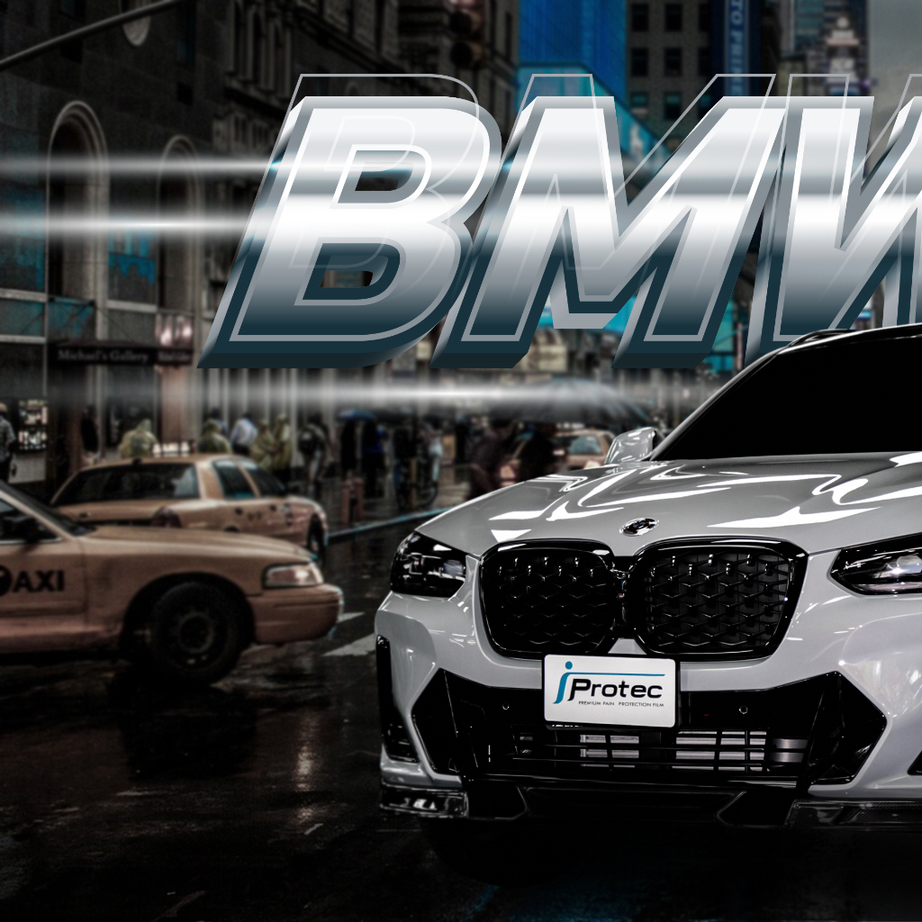 iProtec ฟิล์มใสกันรอยหน้าจอรถยนต์ BMW X4 sDrive20d M Sport (LCI) และ BMW X4 xDrive20d M Sport X (G02