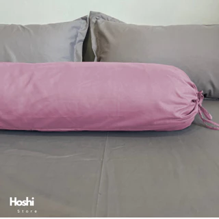bolster case ปลอกหมอนข้าง ผ้าคอตตอน100% สีพื้น ขนาดมาตรฐาน