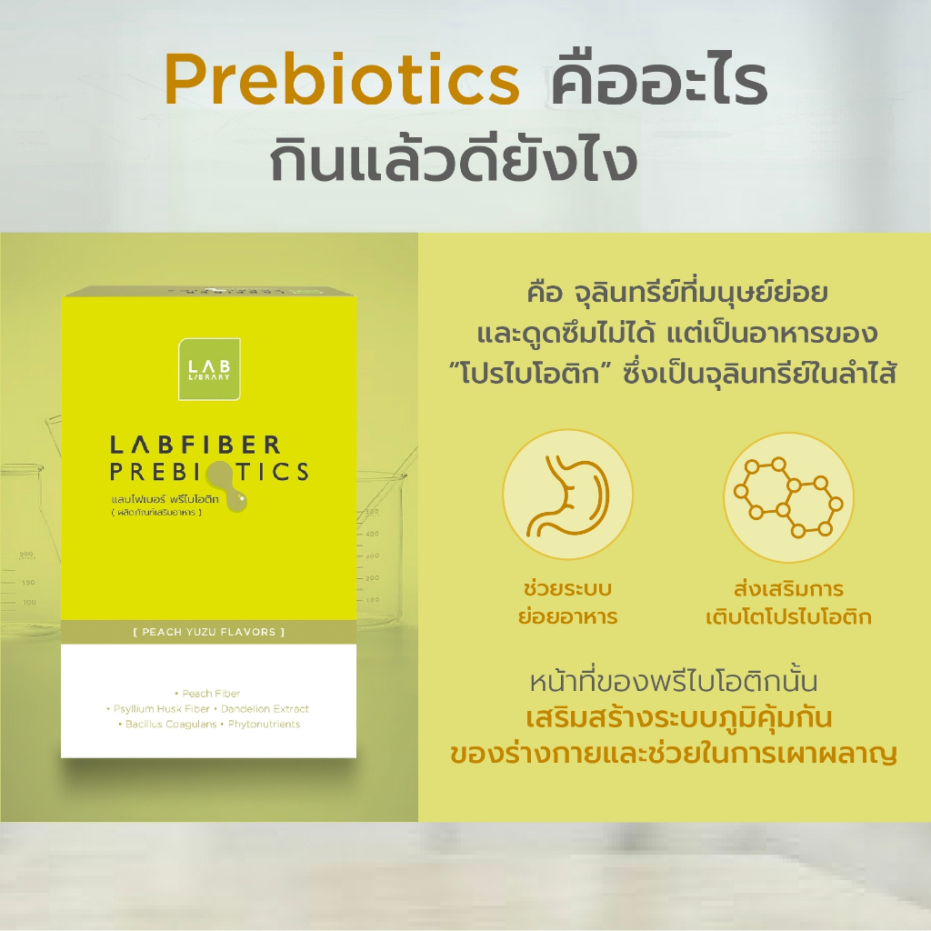 Labfiber Prebiotics 3 กล่อง -  แลบไฟเบอร์พรีไบโอติก ล้างสารพิษที่ตกค้างในลำไส้ - 6