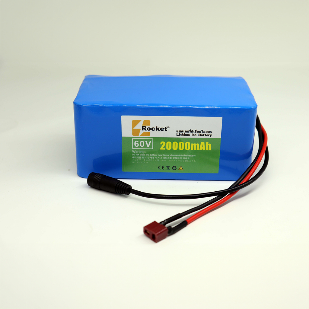 แบตเต็ม พร้อมแผงป้องกันวงจรแบตเตอรี่ลิเธียม 18650 พร้อมสาย 60V 20AH แบตเตอรี่ แบบติดตั้งในตัว 67.2V li ion battery - รูปที่ 3