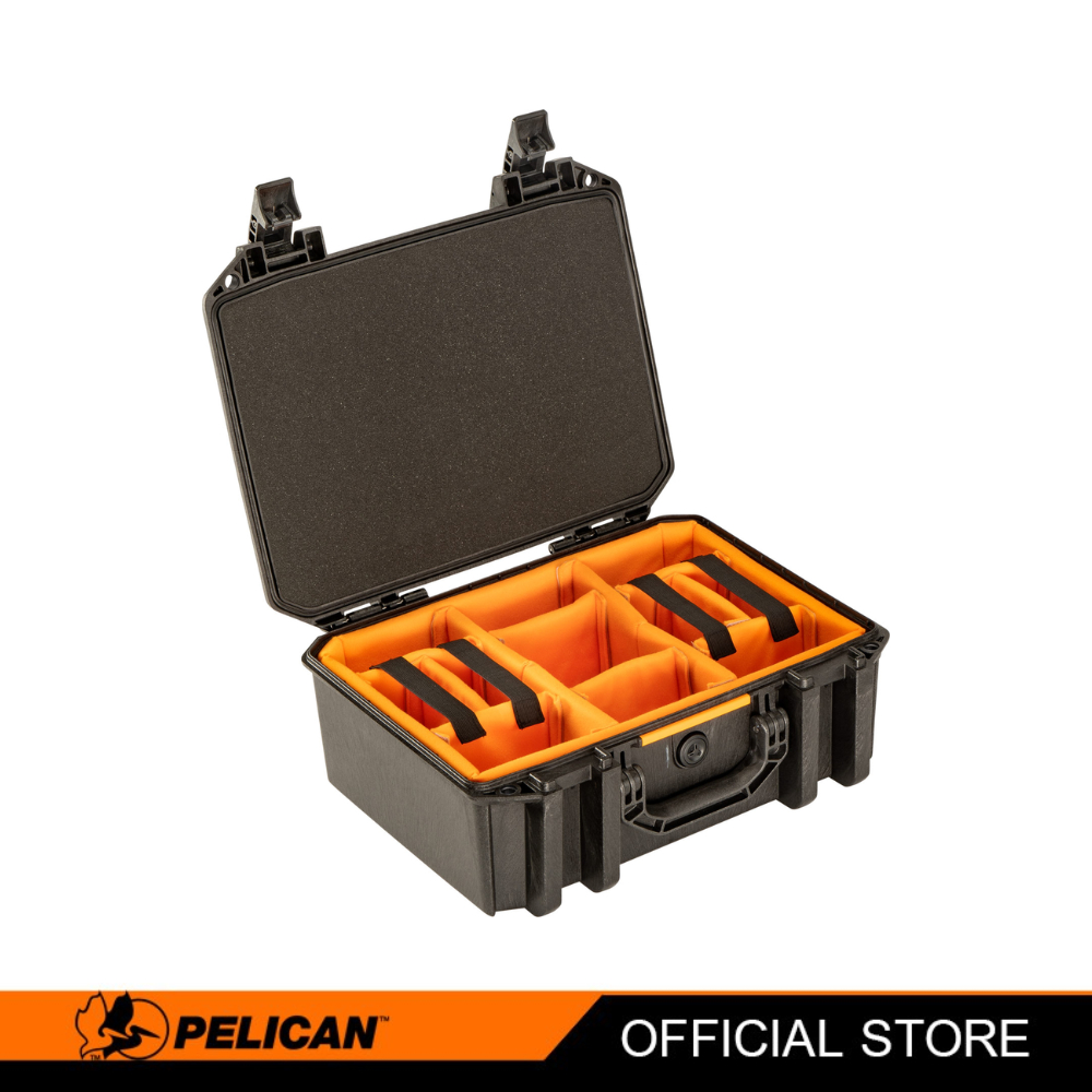 Pelican รุ่น V300C Vault Equipment Case With Padded Dividers - Black