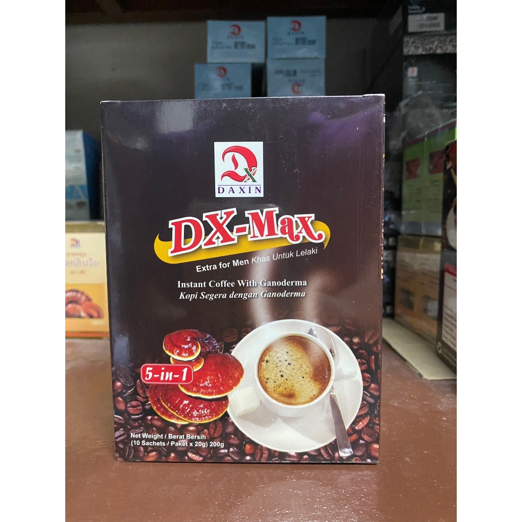 กาแฟผู้ชาย DX-MAX coffeeคุณผู้ชาย ของแท้💯% พร้อมส่ง🚛ส่วนผสมของเห็ดหลินจือและสมุนไพร กาแฟท่านชาย Daxi