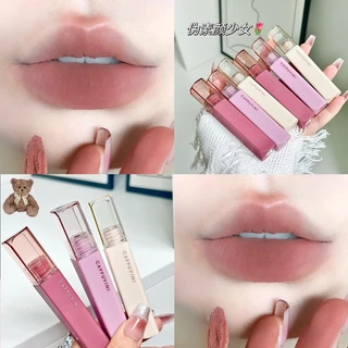 L400 Cappuvini ลิปสติก เนื้อแมตต์กํามะหยี่ เนื้อนุ่มละมุน เบลอปากสวย ให้ความชุ่มชื้น ติดทนนาน