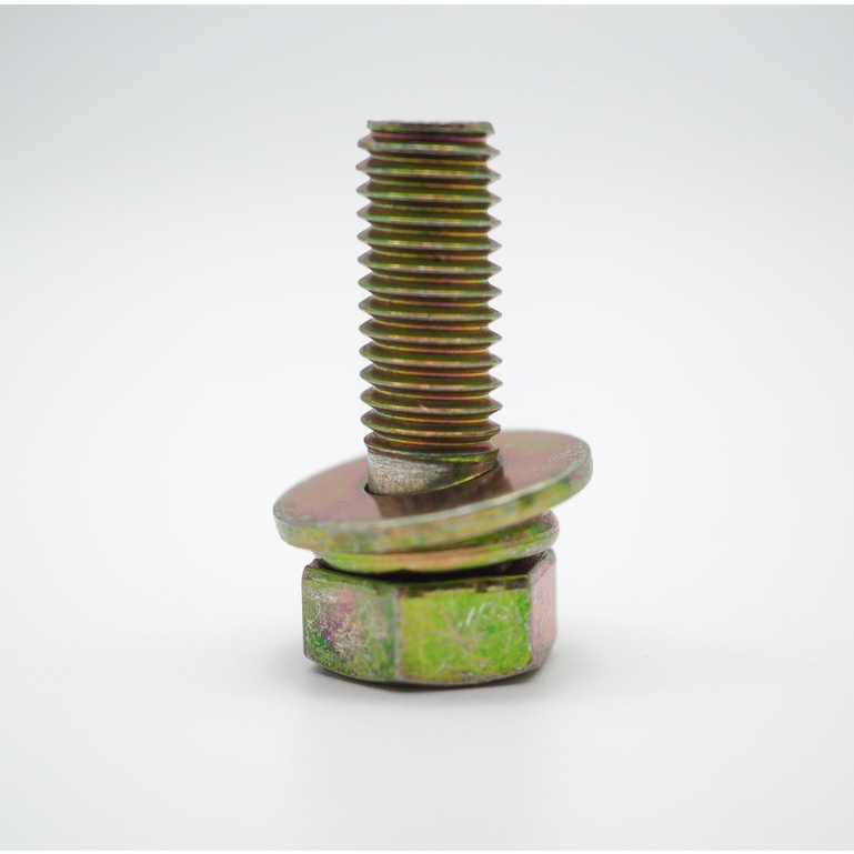 สกรูเกลียวซ้าย 8mm แหวนติด #13 ยาว สกรู เครื่องตัดหญ้า
