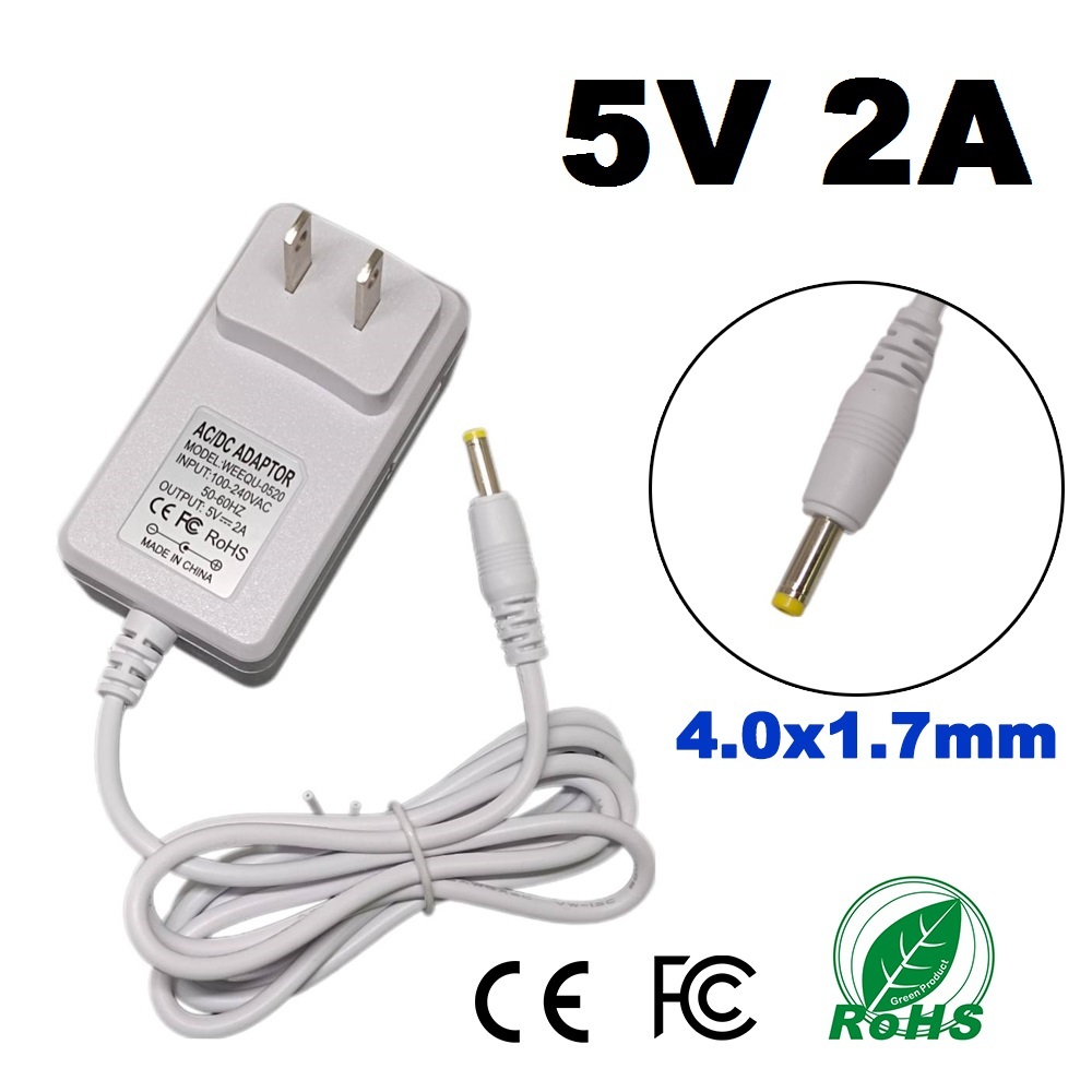 Power Adapter ที่ชาร์จ DC 5V 2A  หัวเล็ก 4.0*1.7mm for Android TV Box Sony PSP 1000 2000 3000 Xiaomi
