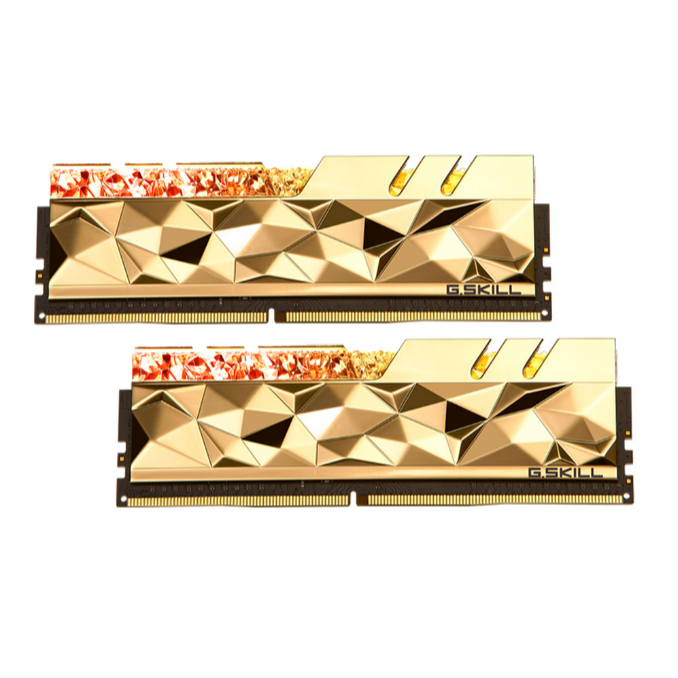 RAM 16GB (8GBx2) DDR4 3600MHz RAM (หน่วยความจำ) G.SKILL TRIDENT Z ROYAL ELITE (GOLD) (F4-3600C16D-16GTEGC)