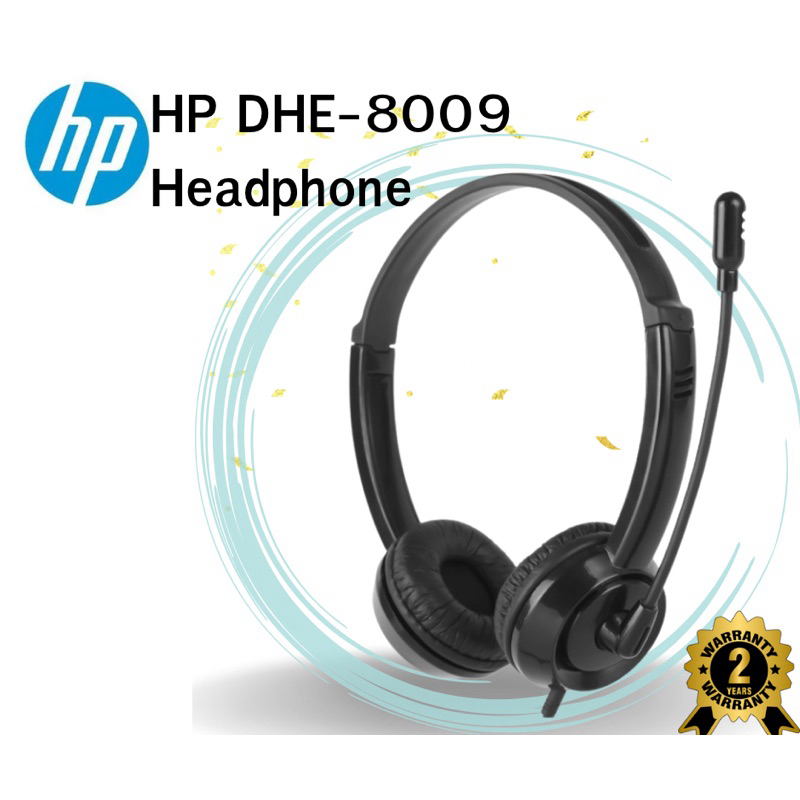 Headset for Call Center HP DHE-8009 head phone มีไมด์ แจ๊กเดี่ยว