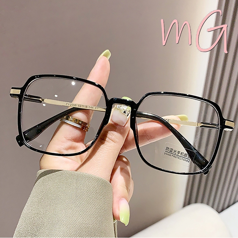 [ส่งจากกทม] My Girl แว่นกรองแสง ใหม่ แว่นสายตาสั้น0°-400° กรอบแว่นสีดำ ความนิยม เครื่องประดับแฟชั่น Unisex 5 สี