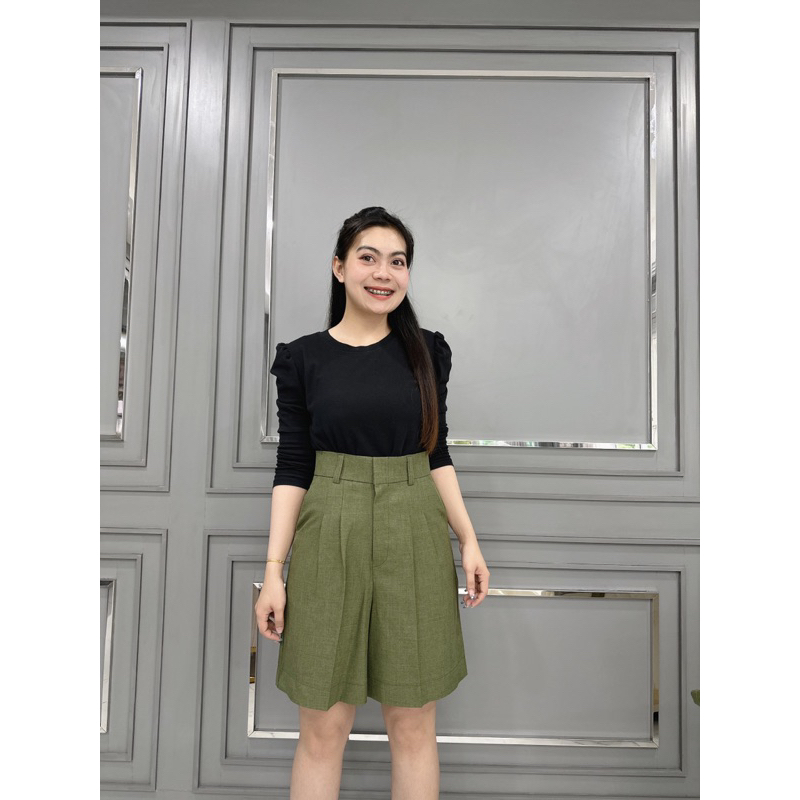 K1 กางเกงขาสั้นผ้าโซดา กระเป๋าเฉียงยาว 20 นิ้ว