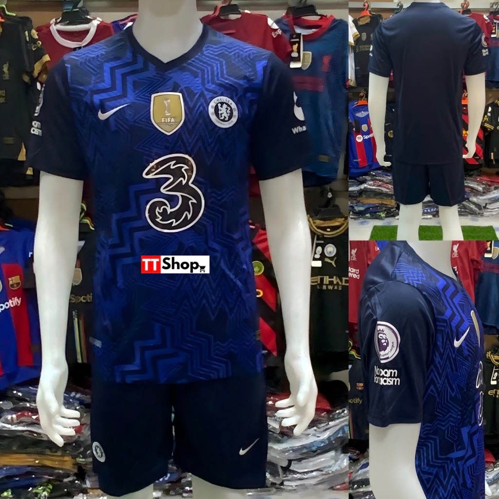 ชุดกีฬาฟุตบอลทีม.เชลซี Chelsea 2022.2023รุ่นใหม่ล่าสุด( เสื้อพร้อมกางเกง)สินค้าเกรด A ผ้านิ่ม ใส่สบา