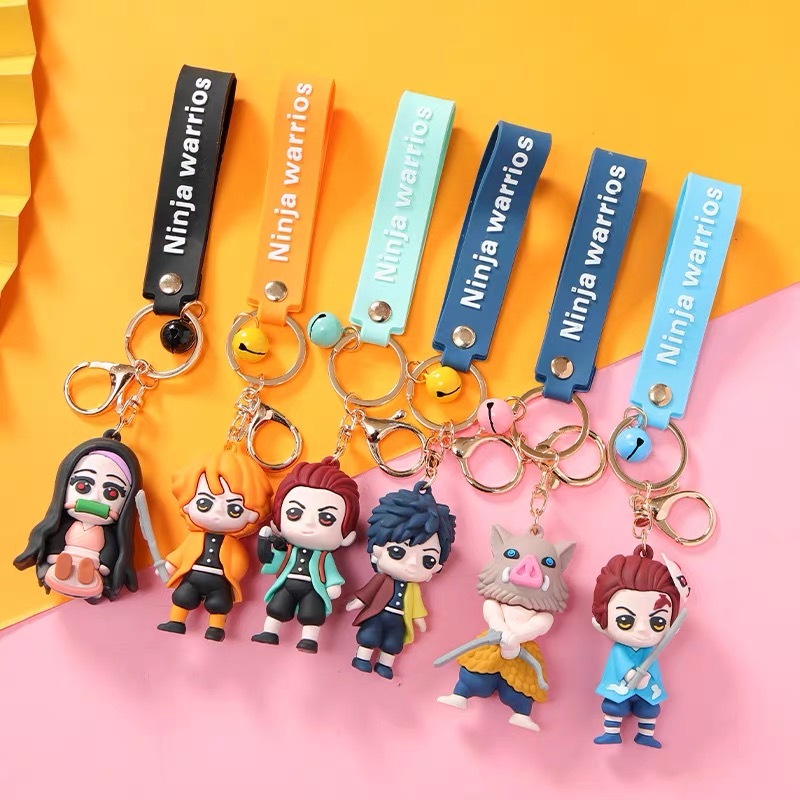 A พวงกุญแจดาบพิฆามอสูร คิเมะสึ โนะ ไยบะ Kimetsu no Yaiba คามาโดะ ทันจิโร่ ดาบพิฆาตอสูร