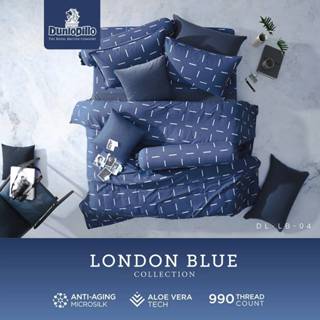 Dunlopillo ชุดผ้าปู + ผ้านวมเย็บติด รุ่น London Blue เทคโนโล…