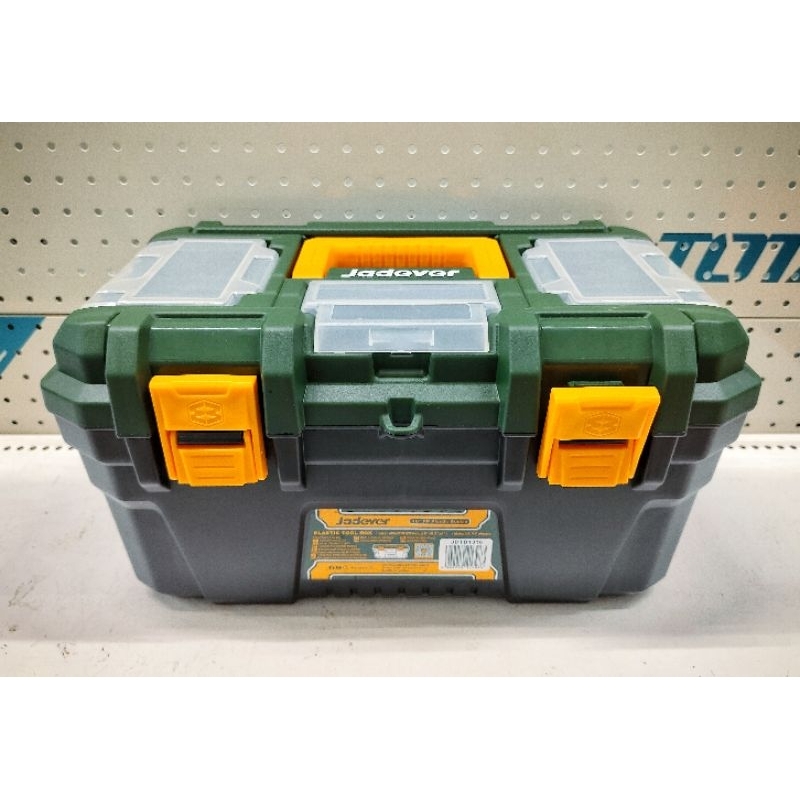 JADEVER กล่องเครื่องมือช่าง พลาสติก พร้อมถาด ขนาด 16 นิ้ว รุ่นJDTB1316
