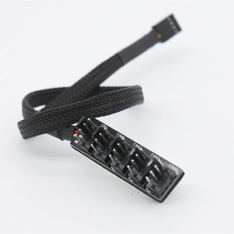 FAN HUB  1 TO 5 4Pin 3Pin PWM แฟนฮับ สายพัดลม สายขยายช่องพัดลม (3-4 PIN)ของมีพร้อมส่ง