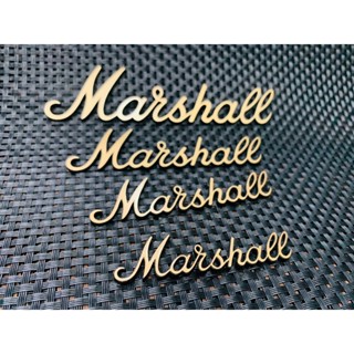 โลโก้ Marshall (เหมือนแท้) ติดตู้ลำโพง diy ติดตู้แอมป์กีต้าร…