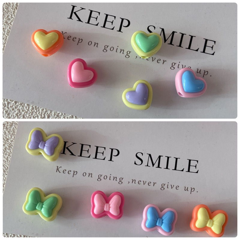 ลูกปัดแฟนซี B001 จี้ลูกปัดสีสดใส ลูกปัดdiy