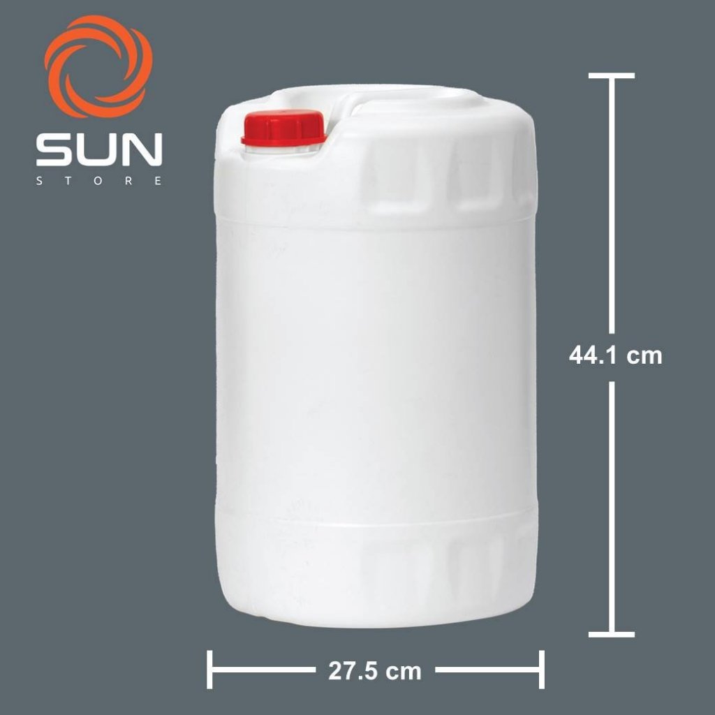แกลลอนพลาสติก HDPE 20 ลิตร ทรง#2021 สีขาว | สีนม มือ 1 (Food Grade) **คำสั่งซื้อ 1 ครั้ง สั่งได้ไม่เกิน 1 ใบนะคะ**