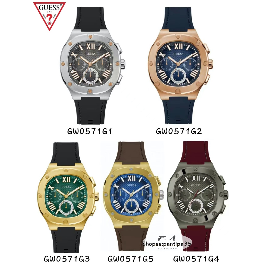 F.A ของหม่คะ Guess ของแท้100%นาฬิกามัลติฟังก์ชั่นของผู้ชายดาราคนนี้จะขโมยการแสดงอย่างแน่นอน เส้นผ่านศูนย์กลางนาฬิกา：42MM