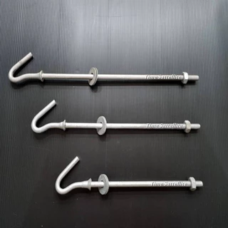 (แพ็ค 5อัน)ฮุกโบลท์ (hook Bolt) ขนาด 3/8″ ยาว8"10"12"